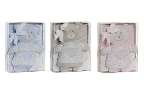 BE-191809 PELUCHE MANTA POLIÉSTER 75X100X1 URSO 3MOD