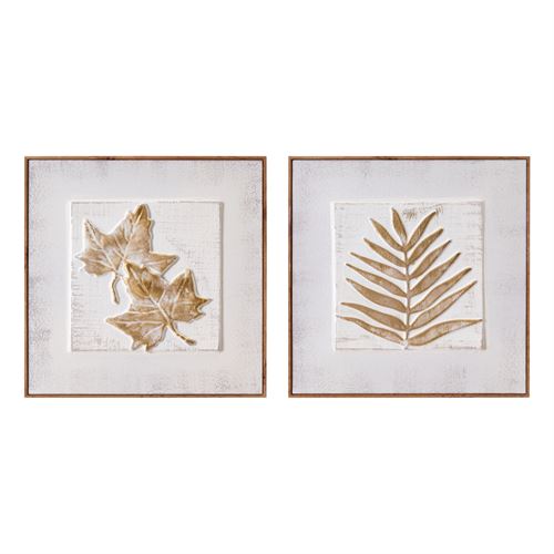 803637 QUADRO RELEVO C/ MOLDURA 2/M CANVAS-MDF 41,50X2X41,50CM