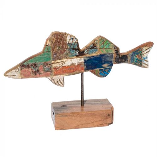 83986 FIGURA PEIXE CALYPSO MDF 51X11X28CM