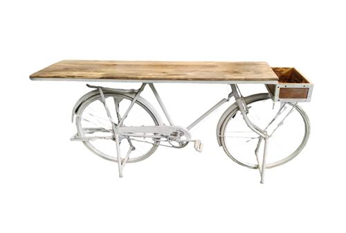 MB-199981 CONSOLA FERRO MANGA 195X40X91 BICICLETA DESGASTADO