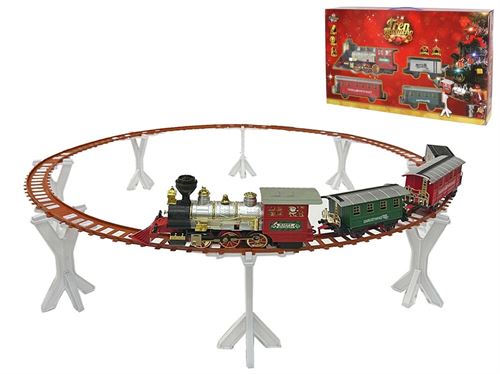 096414 TREM NATAL COM LUZ E SOM 56X10X35CM