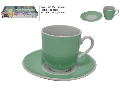 630358 CHAVENA CAFE CERAMICA SET6