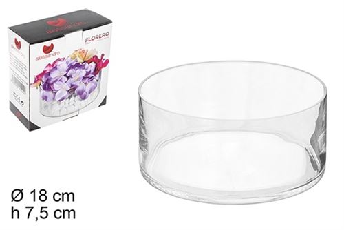 105524 TAÇA VIDRO 18X18X7,5CM