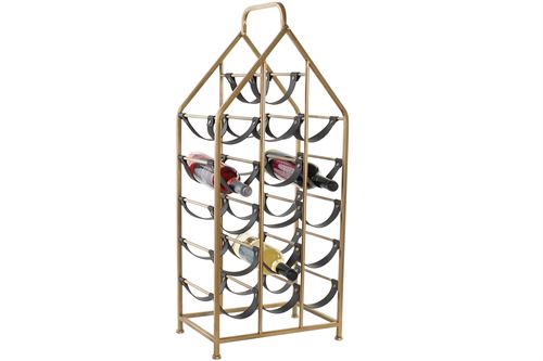 MB-186437 GARRAFEIRA METAL 37,5X24,5X82 DOURADO