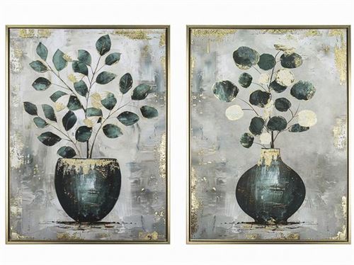 563862 TELA COM MOLDURA DOURADA CHERIE 45X60X2,5CM 2 SORTIDAS