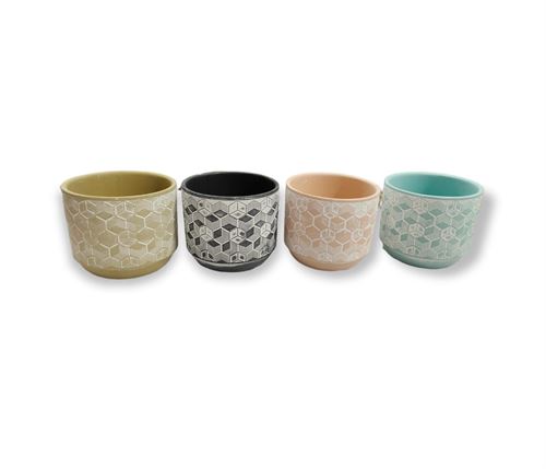 69469 VASO DESENHO CUBICO