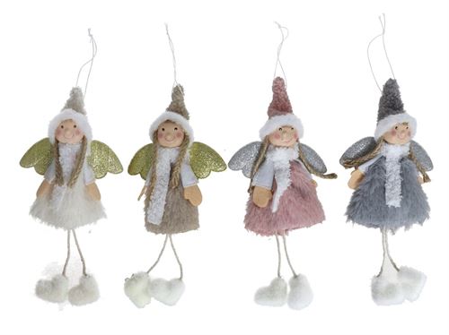 178721 ANJO PENDURAR TECIDO 4SORT 22CM