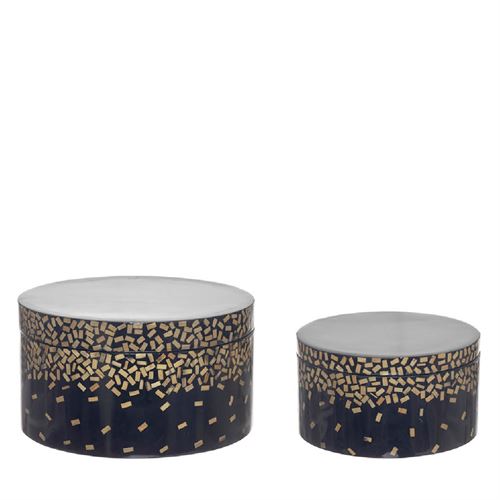 76162 BAMBU - CONJ. 2 CAIXAS REDONDA C 25,00 L 25,00 A 14,00