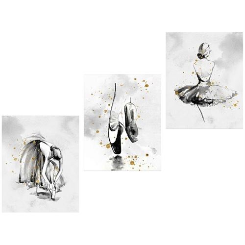 130491 PINTURA DE BAILARINA 40X1.8X5CM 3 SORTIDOS.