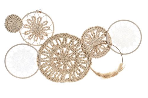 DP-203320 DECORAÇAO DE PAREDE FIBRA MILHO 79X7X41,5 NATURAL