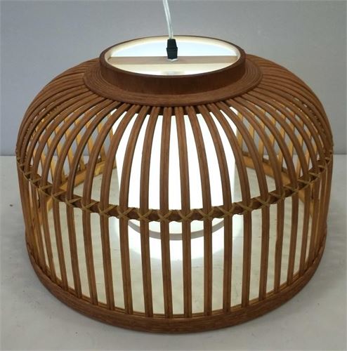 70098 CANDEEIRO TECTO MDF NATURAL 43X43X26CM