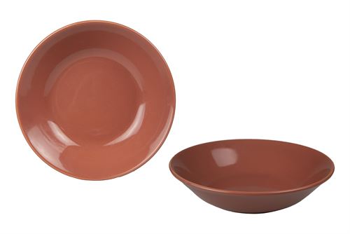 ASSIHI011 PRATO FUNDO HITIT TERRACOTA 20CM GRES