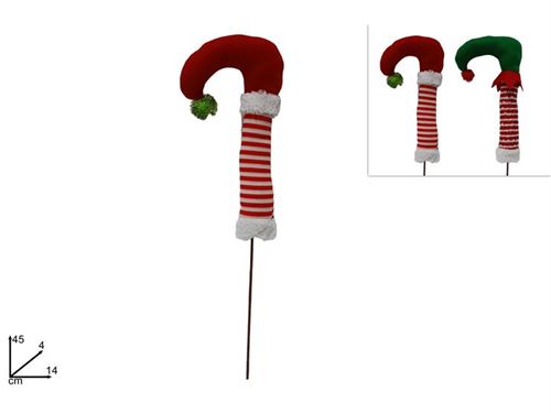 263137 DECORAÇAO ELFO PARA ARVORE 48CM 2SORT