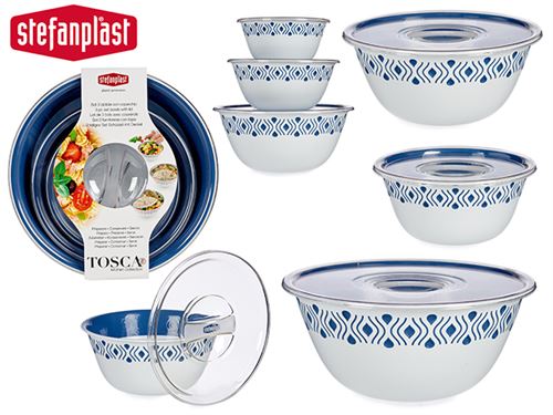 74620 TIGELAS C/TAMPA AZUL SET3