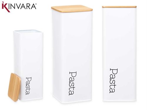 86943 LATA METAL PARA PASTA 8 x 8 x 26,5 cm.