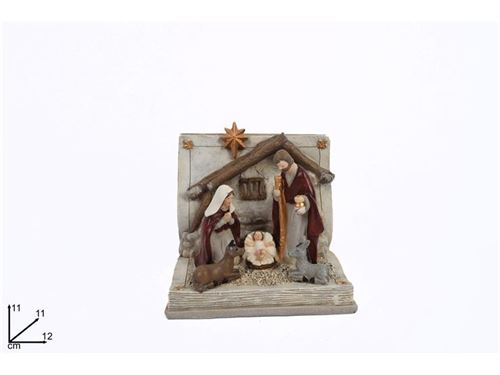 PRESEPIO NATAL RESINA LIVRO 12CM