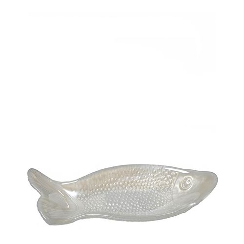 PRATO VIDRO PEIXE  C 25,00 L 10,00 A 4,00