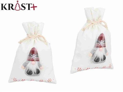 84022 SACO NATAL BRANCO 25X35CM