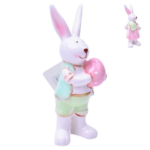 52043 COELHO PASCOA CERAMICA 16CM 2845-204 5,5x3,5x16Cm