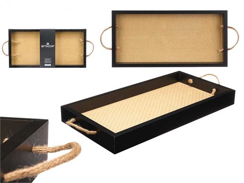 81734 TABULEIRO RATTAN MDF 40X20X4CM
