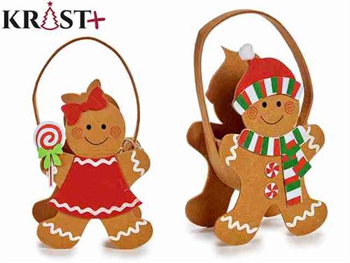 96597 CESTO BISCOITO GENGIBRE BONECO NATAL