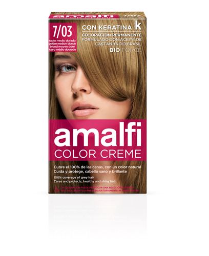 AMALFI COLOR CREME TINTA 7/03  LOURO MEDIO DOURADO