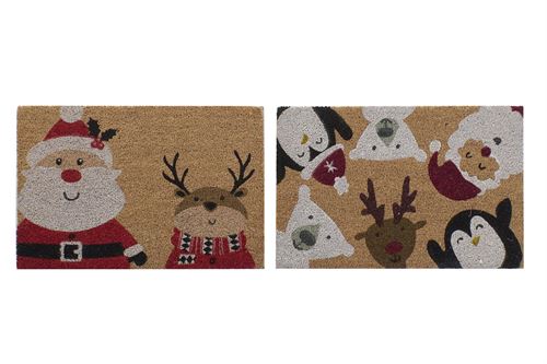 NV-197758 TAPETE PORTA NATAL FIBRA COCO 60X40X1,5CM AMIGOS 2MOD