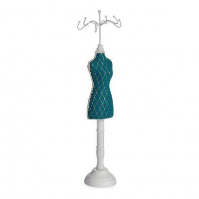 83935 PORTA JOIAS VERDE PE MDF BRANCO 44CM
