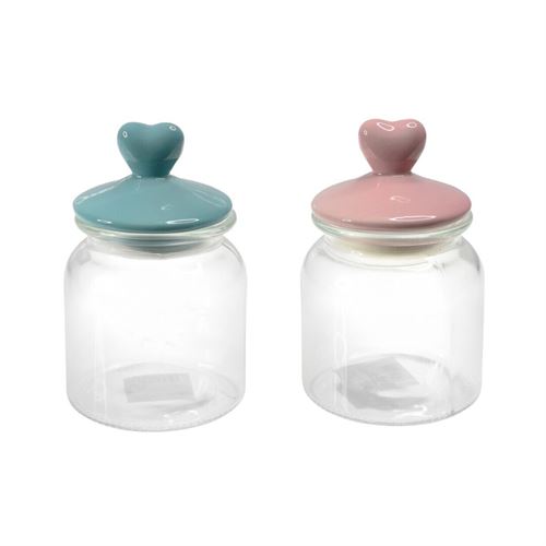 65904 FRASCO DE VIDRO LID POINT CORES SORT. 650ML