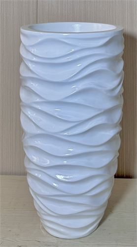 VASO DE RESINA BRANCO 35*35*76CM 2028#3