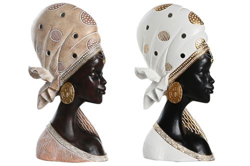 FD-205596 FIGURA RESINA 18X10,5X33 AFRICANA 2 SORT