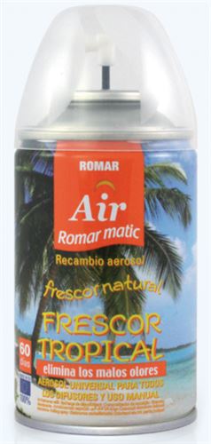 AMBIENTADOR SPRAY RECARGA FRESCURA TROPICAL 250ML