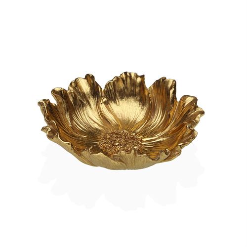 20820029 CENTRO DE MESA FLOR DOURADA 17,5CM