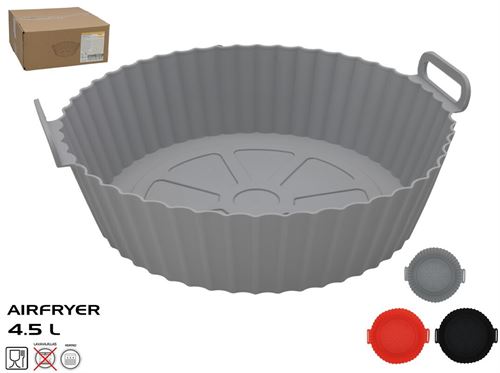554525 MOLDE DE SILICONE AIRFRYER MARTIN 4,5L 24X6CM 3 SURT