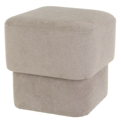 807381 PUFF TECIDO MDF BEJE 40X40X40CM