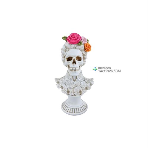 CR-78373 CAVEIRA RESINA 14x12x26,5cm