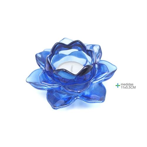 PORTA VELAS VIDRO 11X5,5CM