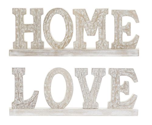 DH-201206 DECORAÇAO 40,5X5X15CM LOVE DECAPE 2MOD