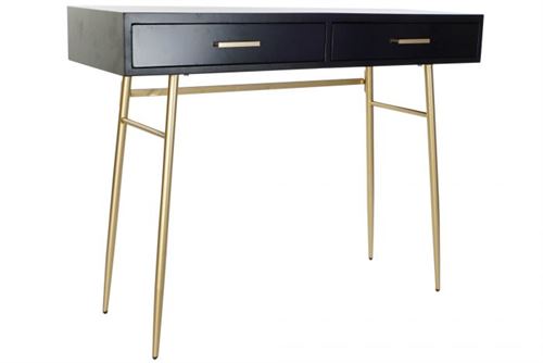 MB-190922 CONSOLA METAL MADEIRA 110X42X85 PRETO