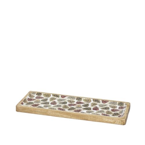 55270 TABULEIRO MADEIRA DEC PINHAS 40X15X2CM