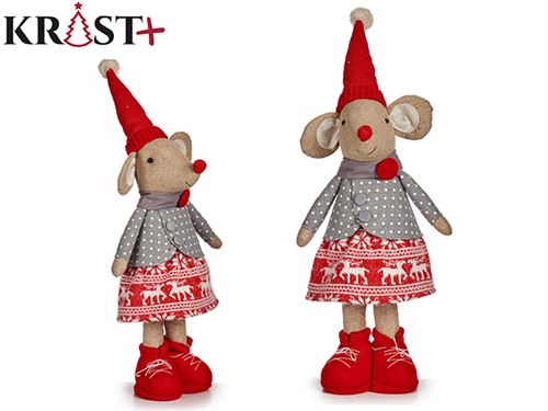 78549 BONECO RATA NATAL 48CM