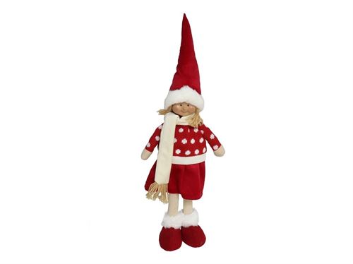 BONECO NATAL VERMELHO 16X9X55CM