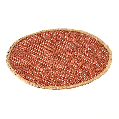 801769 INDIVIDUAL REDONDO FIBRA TERRACOTA 38 X 38 X 0,50 CM