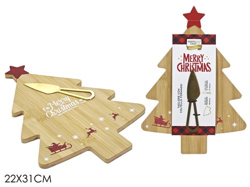 635984 TABUA PARA QUEIJO NATAL COM FACA