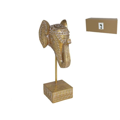 56159 ELEFANTE YASHILA POLIRESINA 12X15X35CM