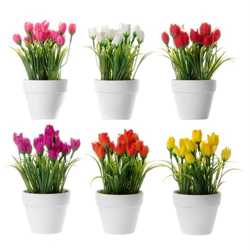 VASO TULIPA ARTIFICIAL