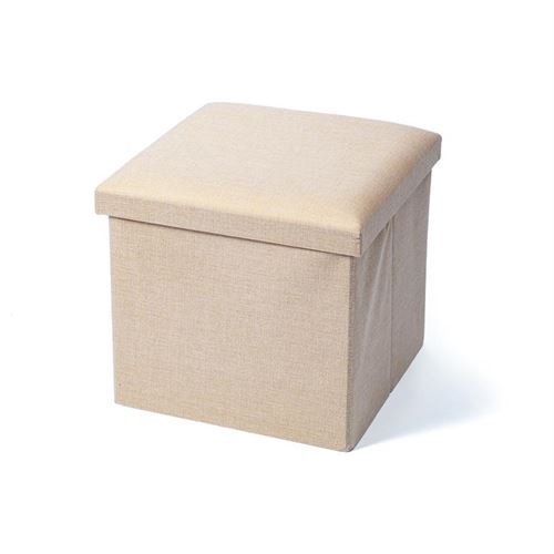 127032853 BANQUETA DOBRÁVEL CREME 38X38X35CM