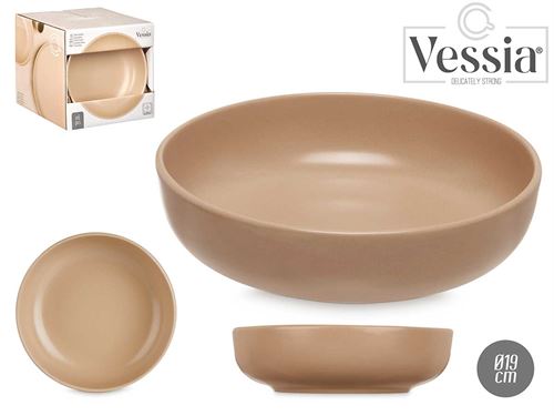 90326 PRATO SOPA GRES BEJE 18,5CM