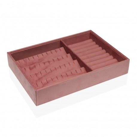 21360042 JOALHEIRO VELUDO ROSA 30X21CM