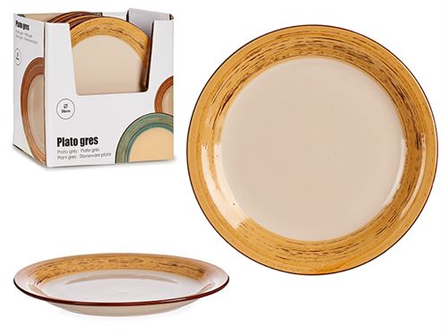 87612 PRATO RASO GRES 3D CASTANHO